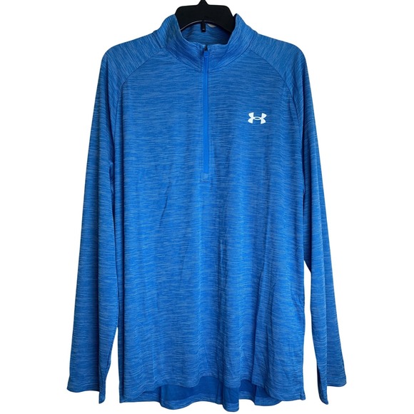 Under Armour Other - Under Armour Mens XL Tech 1/2 Zip Pullover Blue Space‎ Dye Long Sleeve 1328495